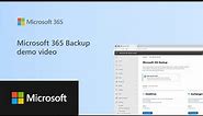 Microsoft 365 Backup Demo