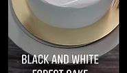 Black and white forest cake 🎂 🥮 #reelsvideo #cakeart #cake Momshomemade | Momshomemade