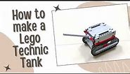 How to make a LEGO Technic Mini Tank (Tutorial)