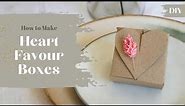 How to Make Heart Wedding Favour Boxes | Budget Friendly
