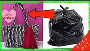 "DIY Basket Bag from Plastic | Upcycling Crafts for Eco-Friendly Handmade Bags"