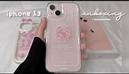 🎀 Unboxing Iphone 13 [pink 🌷] in 2023 + accessories 🍬