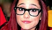 Ariana Grande Still Beautiful Wearing Glasses?👓 How To Look Smart 🎓📝 #arianagrande #shorts #study