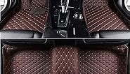 Custom Luxury Floor Car Floor Mats Compatible with BMW All Models 1998-2023 (Dark Brown)