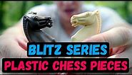 Chessbazaar - Blitz Series Plastic Chess Pieces - Sandalwood and Chocolate Brown - Chess Set Review