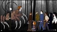 SLENDER MAN vs IT Pennywise vs Jason Voorhees, Freddy, Michael, Leatherface, Chucky, Ghostface, Jeff