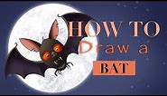 How To Draw A Bat