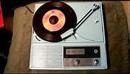 Zenith Vintage Portable Record Player Demo