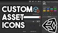 How to set custom icons/thumbnails for scripts and scriptable objects in Unity