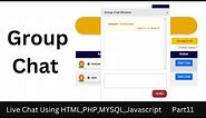 Group Chat Application using PHP Ajax Jquery - 11