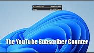 YouTube Subscribers Counter on Windows