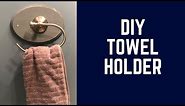 DIY Bathroom Towel Holder