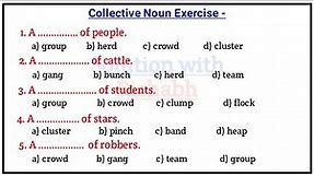 Collective Noun Practice Set-01 |Collective Noun exercise|Collective Noun for Airforce, Navy and all