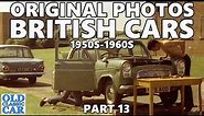 Original Photos of British Cars 1950s - 1960s Part 13 | Black & White plus Colour