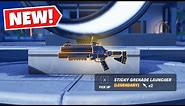 How to Get New Sticky Grenade Launcher In Fortnite Chapter 4 Season 4!