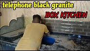 kitchen granite design / telephone black granite Box kitchen / kitchen ota design/ granite kitchen