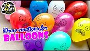 How to draw Emotions Faces for Balloons - Funny Expressions