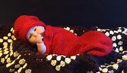 How to crochet baby cocoon + hat | How to crochet | Crochet baby blanket | Free Crochet pattern