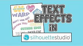 🤩How to Create Text Effects in Silhouette Studio