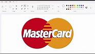 How to draw the Mastercard logo using MS Paint | How to draw on your computer