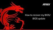 MSI® HOW TO use Flash BIOS Button