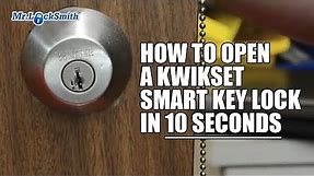 How to Open a Kwikset Smart Key Lock in 10 seconds | Mr. Locksmith™
