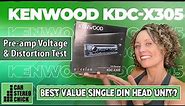 Best Single DIN Head Unit? Kenwood eXcelon KDC-X305 Review + Pre-amp Voltage & Distortion Testing