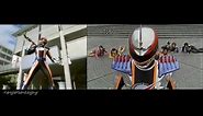 Power Ranger Operation Overdrive Mercury Ranger Split Screen (PR and Sentai version)