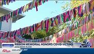Colorful ribbon memorial honors lives lost from COVID-19