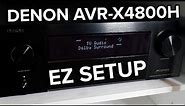 Simple Setup of the Denon AVR-X4800H 9.4ch 8K AV Receiver