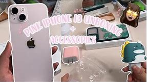 📱💕Iphone 13 (pink) Unboxing + Accessories || Shein Haul🛍