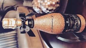 Glitter & Rhinestone Wine Bottle