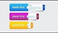 PowerPoint Animated slide with three options | Corporate Presentation