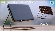 How To Make Phone Stand - DIY Phone Holder With Hanger (Ver 2)