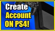 How to Create a NEW Account ON PS4 & Sign into PSN (PS4 Tutorial)