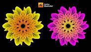 How To Make Abstract Lotus Flower Design | Adobe Illustrator CC (Easy Tutorial)