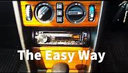The easy way (without keys) to remove an aftermarket (pioneer/kenwood) car radio head unit: a How-To