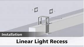 Linear Light Recess Installation