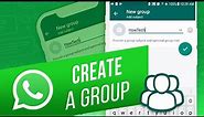 How to Create a Group in WhatsApp | How to Add a Contact to Group in WhatsApp
