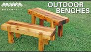 Simple Sturdy Outdoor Benches