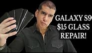 Samsung Galaxy S9 Screen Replacement $15 *Glass Only* | How to Repair Cracked Phone