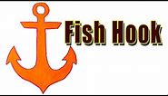 How to Draw Fish Hook - YouTube