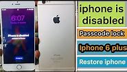iphone 6 plus iphone is disabled connect to itunes / bypass iphone 6 plus flash iphone disabled
