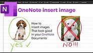 OneNote Quick Tips - NEVER insert images like this again