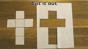 How to make a cube out of a sheet of paper