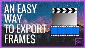 How to Export a Frame from Video and Save It as an Image Easy & Fast tip video tutorial