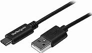 StarTech.com USB C to USB Cable - 3 ft / 1m - USB A to C - USB 2.0 Cable - USB Adapter Cable - USB Type C - USB-C Cable (USB2AC1M),Black