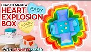 How to Make an Explosion Box ❤️ DIY Valentine's Day Explosion Box ❤️ UPDATED Cricut Tutorial