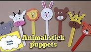 #icecreamstickpuppet How to make ice cream stick animal puppets | popsicle stick animal puppets