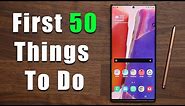 Galaxy Note 20 Ultra - Do These 50 Things First